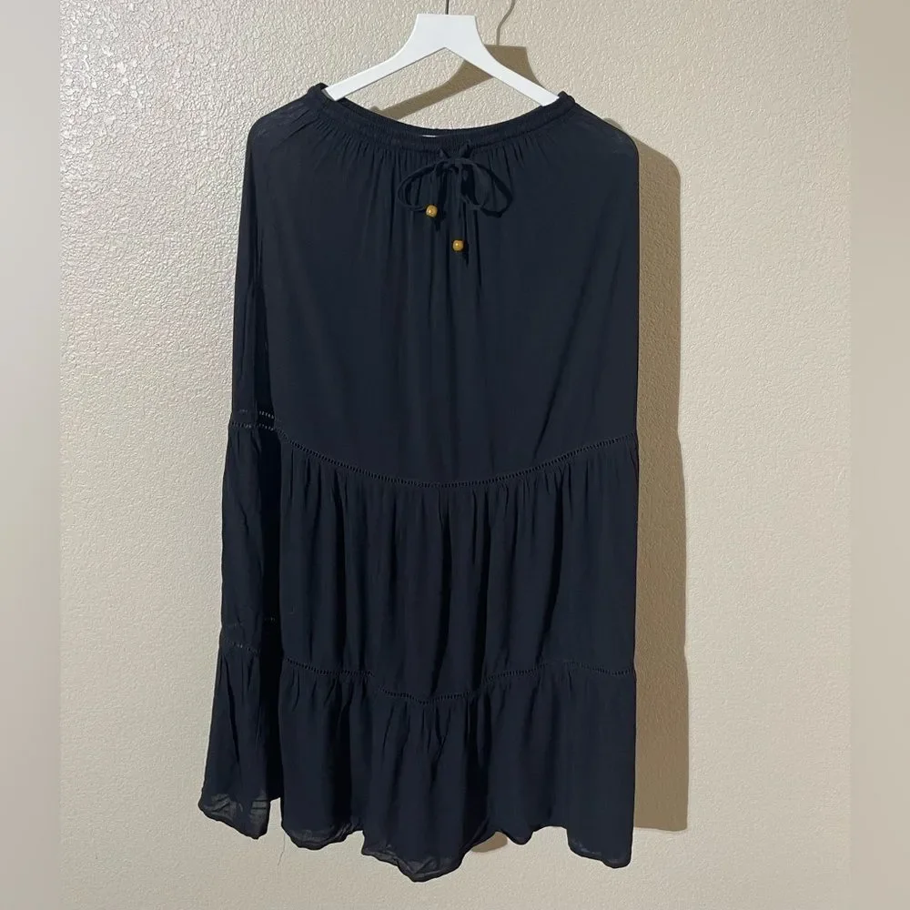 Rachel Parcell Black Smocked Dress - Picture 1 of 6